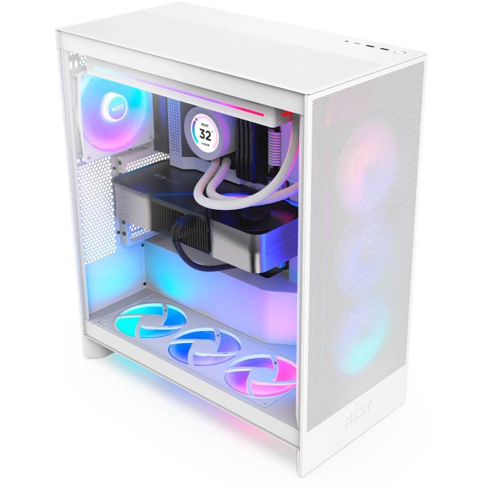 Корпус NZXT H7 Flow RGB All Black (CM-H72FB-R1) изображение 8