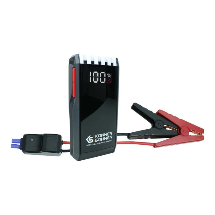 Пуско зарядное устройство Konner&Sohnen KS JS-1000, 12000mAh, струм 500А/пік 1000А, 0.95кг (KSJS-1000)