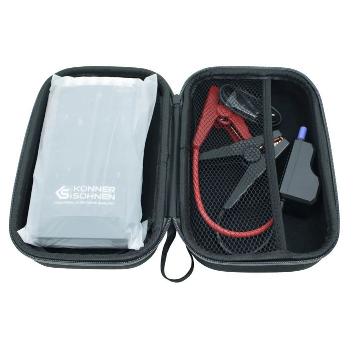 Пуско зарядное устройство Konner&Sohnen KS JS-1000, 12000mAh, струм 500А/пік 1000А, 0.95кг (KSJS-1000) изображение 2