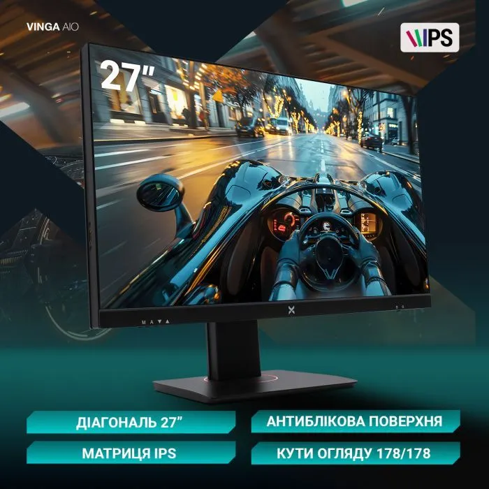 Комп'ютер Vinga AIO Advanced C0368 (R5M16INTWH.C0368) зображення 8