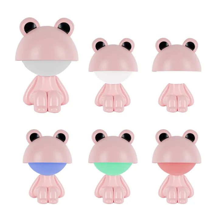 Ночник Kite Светильник LED с аккумулятором Cute Froggy, розовый (K25-316-3-2) изображение 4