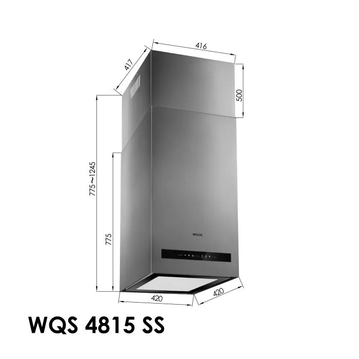 Витяжка кухонна Weilor WQS 4815 SS зображення 11