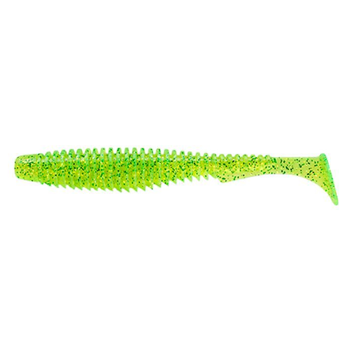 Силікон рибальський FishUP U-Shad 4" 026 - Flo Chartreuse/Green (8шт/уп) (1862.03.09)