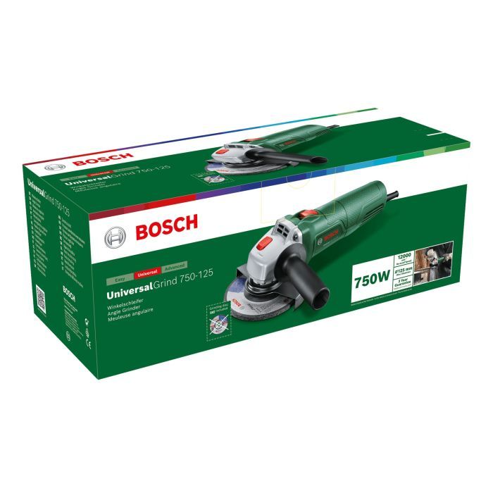 Шліфувальна машина Bosch UniversalGrind 750-125 125мм 750W, 12000об/хв, 1.9кг (0.603.3E2.001) зображення 2