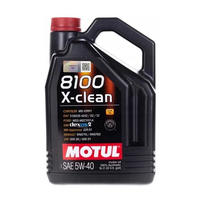 Моторное масло MOTUL 5W-40 8100 X-clean gen2 5л