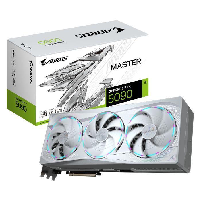 Відеокарта GIGABYTE GeForce RTX5090 32GB MASTER ICE (GV-N5090AORUSM ICE-32GD) зображення 10