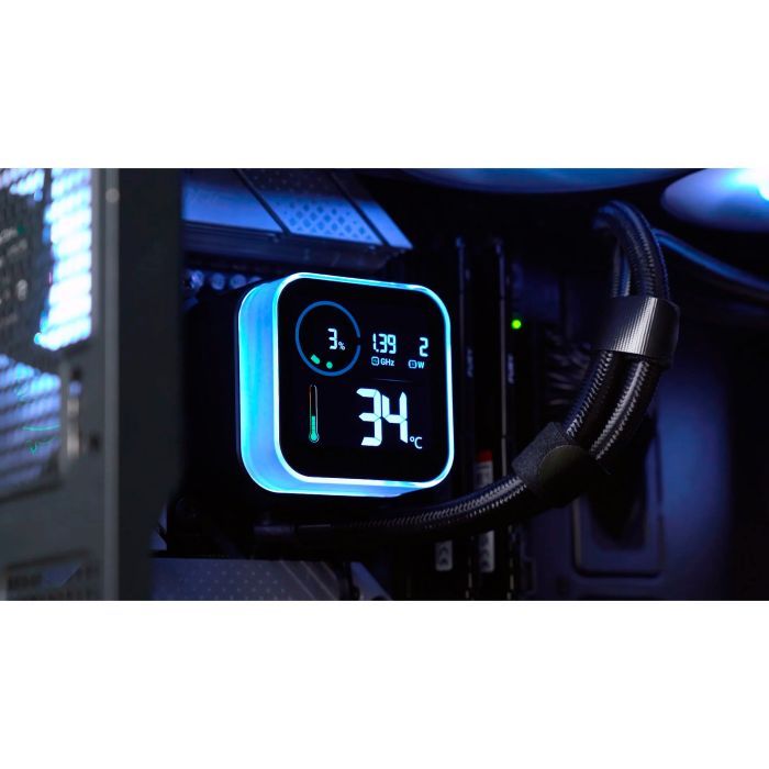 Система жидкостного охлаждения Deepcool LQ240 Black (R-LQ240-BKLSMW-G-1) изображение 12