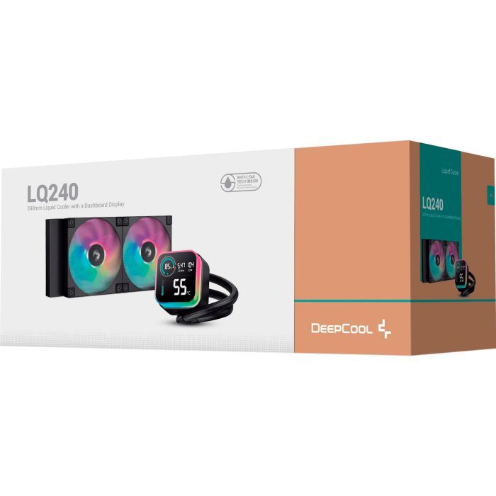 Система жидкостного охлаждения Deepcool LQ240 Black (R-LQ240-BKLSMW-G-1) изображение 6