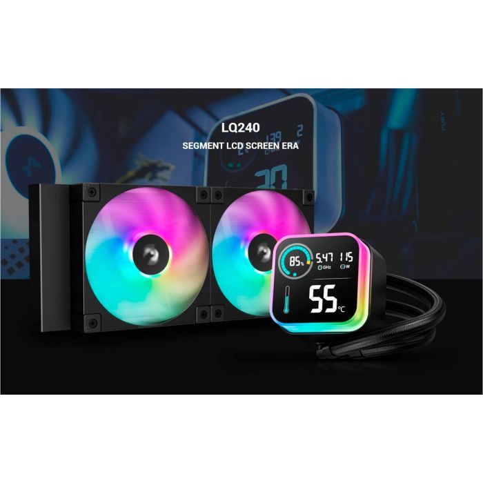 Система жидкостного охлаждения Deepcool LQ240 Black (R-LQ240-BKLSMW-G-1) изображение 7