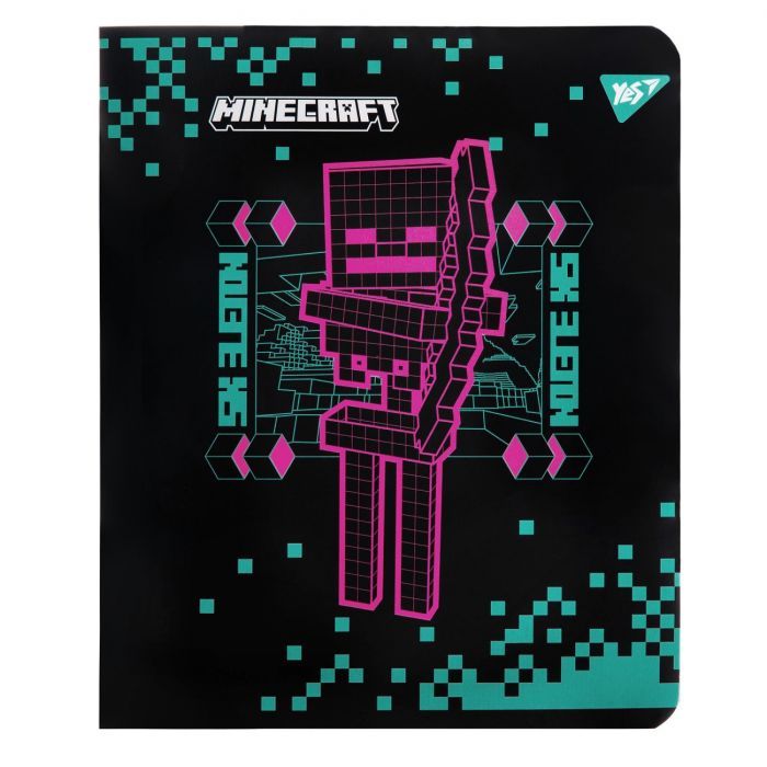 Зошит Yes Minecraft. Black 12 аркушів клітинка (767495) зображення 10