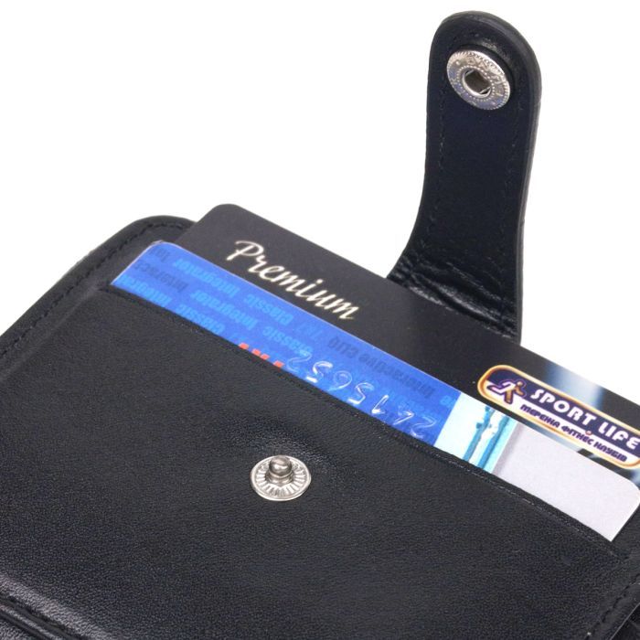 Портмоне Canpellini З натуральної шкіри Чорне (21492) зображення 5