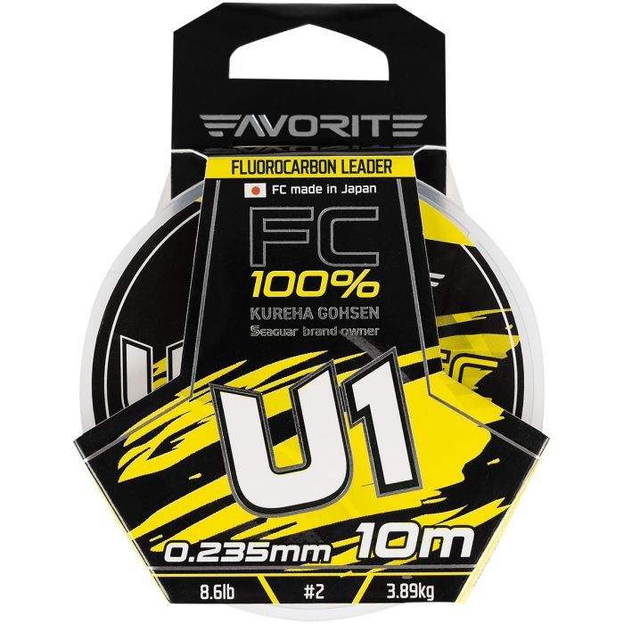 Флюорокарбон Favorite U1 FC 10m 3.5/0.31mm 14.1lb/6.38kg (1693.11.82) изображение 2