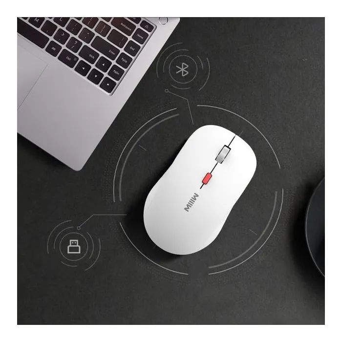 Мышка Xiaomi MiiiW Wireless/Bluetooth White (MW23M22 White) изображение 4