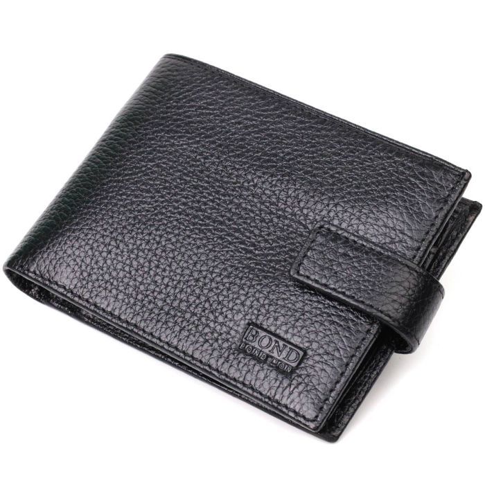 Кошелек Bond Accessories Из натуральной кожи Черный (22042)