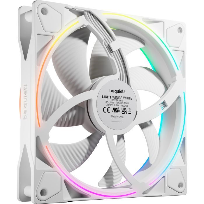 Кулер для корпуса Be quiet! Light Wings 140mm PWM Reverse білий (BL135) изображение 2
