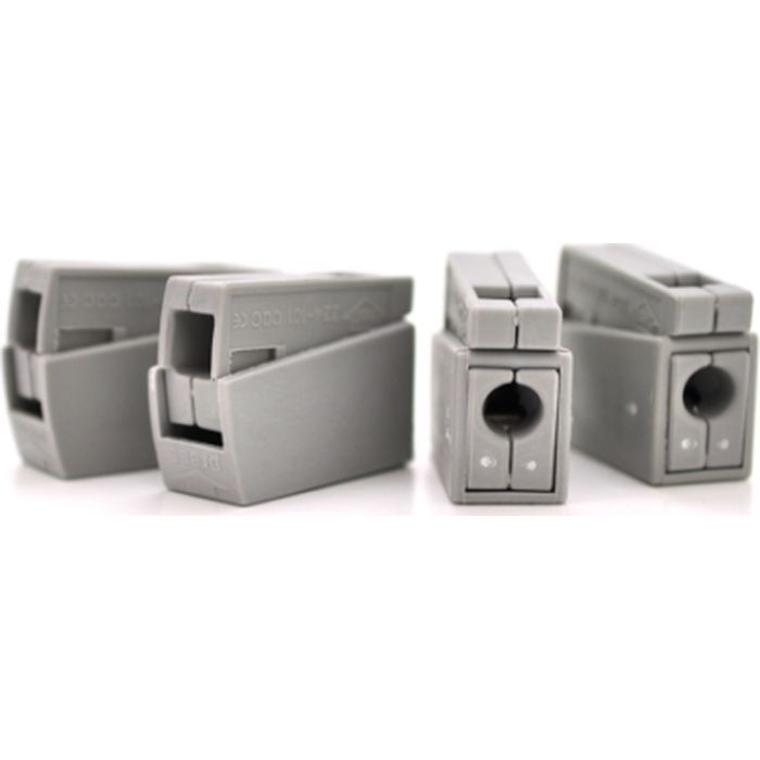 Соединитель кабеля 1-pin аналог WAGO К224-101, 50штпак Voltronic (К224-101/50)