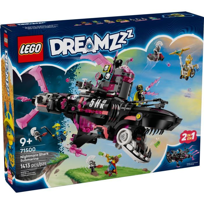 Конструктор LEGO DREAMZzz Ужасная подводная лодка «Акула» (71500)