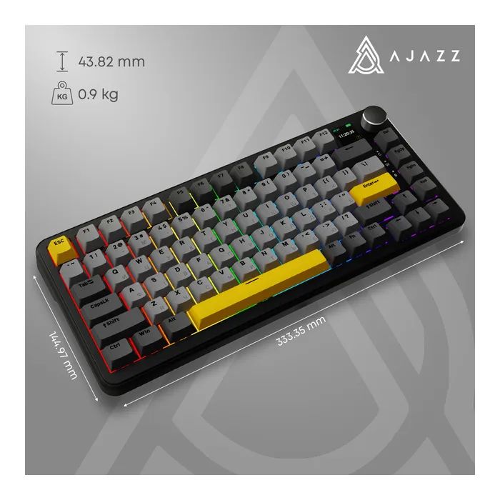 Клавиатура Ajazz AK820 MAX Magnetic switches Purple RGB USB/Wireless/Bluetooth UA Purple (AK820MAX-M-PWB) изображение 10