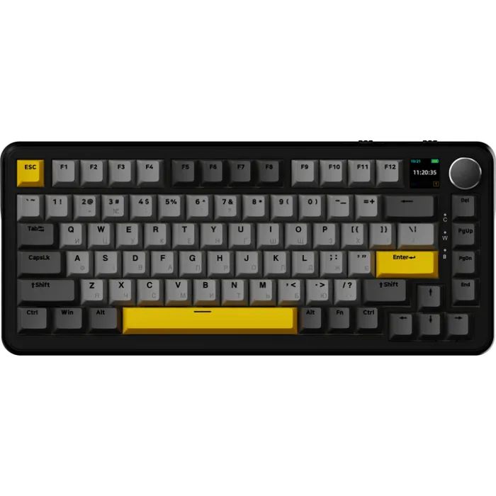 Клавиатура Ajazz AK820 MAX Magnetic switches Purple RGB USB/Wireless/Bluetooth UA Purple (AK820MAX-M-PWB)