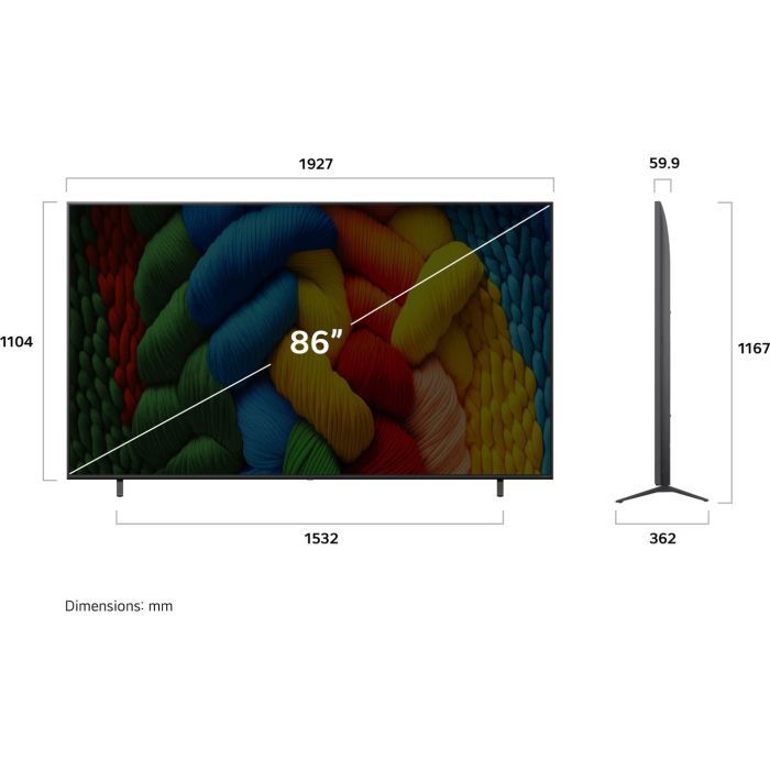 Телевізор LG 86NANO81A6A зображення 4