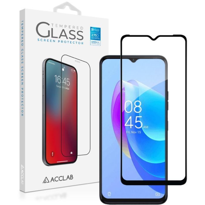 Скло захисне ACCLAB Full Glue Tecno Spark 10C Black (1283126564888)
