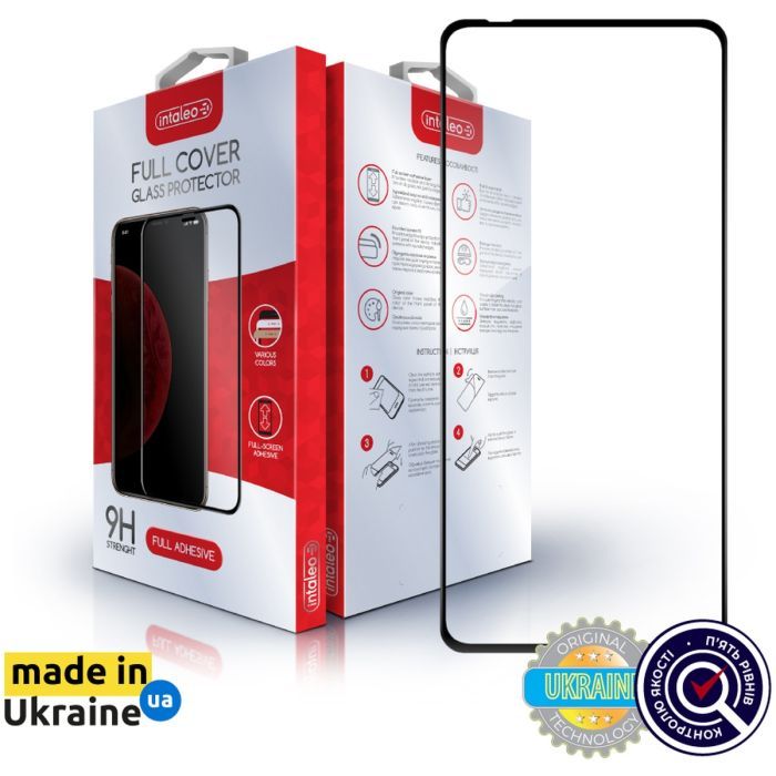 Скло захисне Intaleo Full Glue Moto G72 Black (1283126582998)