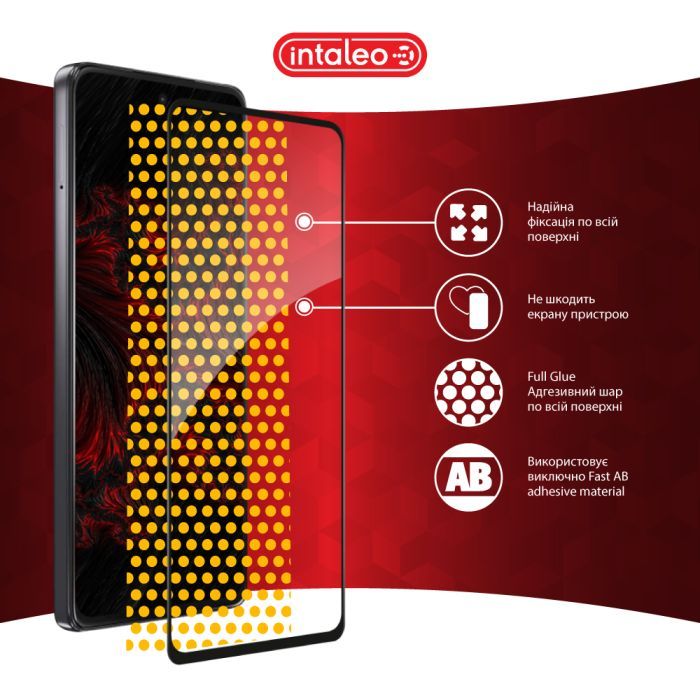 Скло захисне Intaleo Full Glue Moto G72 Black (1283126582998) зображення 7