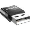 Переходник UA17 USB M to USB-C F USB2.0 Black HOCO (6931474762009) изображение 2