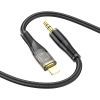 Кабель мультимедийный Lightning to 3.5mm M 1.0m black UPA25 Black HOCO (6931474791153) изображение 3