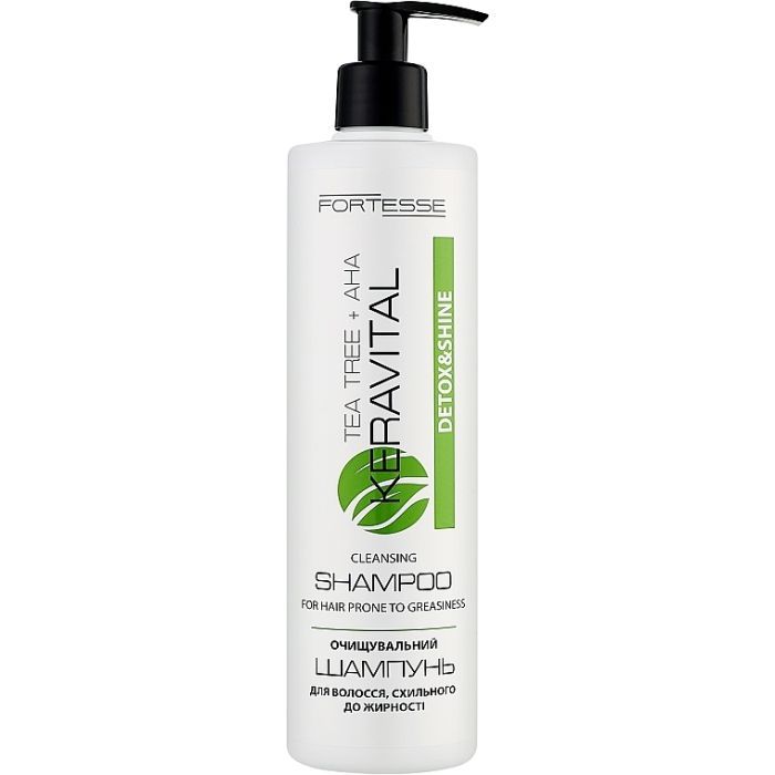 Шампунь Fortesse Professional Detox & Shine С чайным деревом и AHA-кислотами 400 мл (4823115504494)