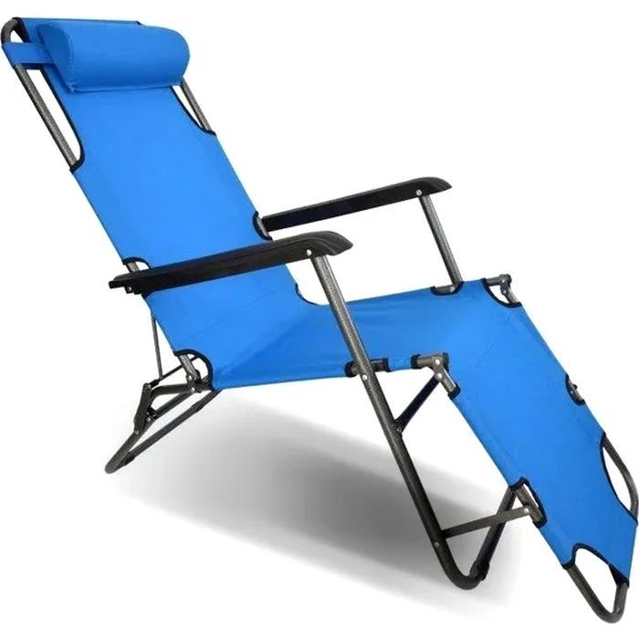 Кресло складное Voltronic 1780х600х800мм, Blue (YT36096)