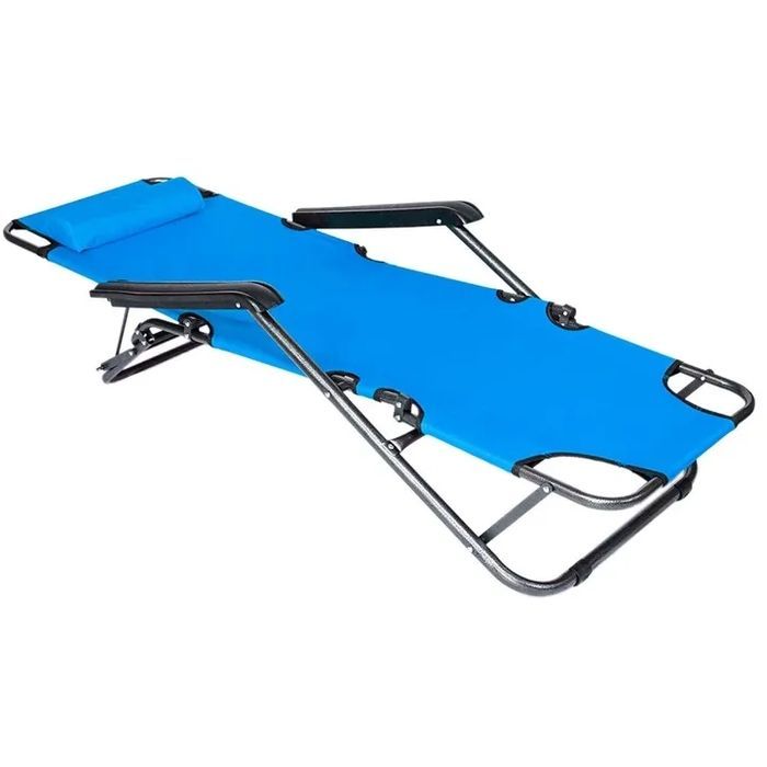 Кресло складное Voltronic 1780х600х800мм, Blue (YT36096) изображение 3
