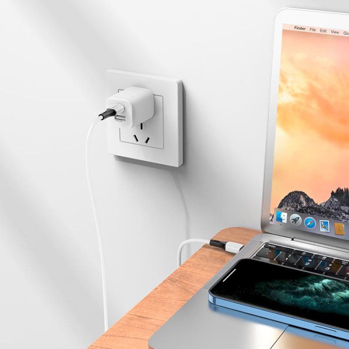 Дата кабель USB-C to USB-C 1.0m 3A 60W silicone BX79 white BOROFONE (6974443384819) изображение 5