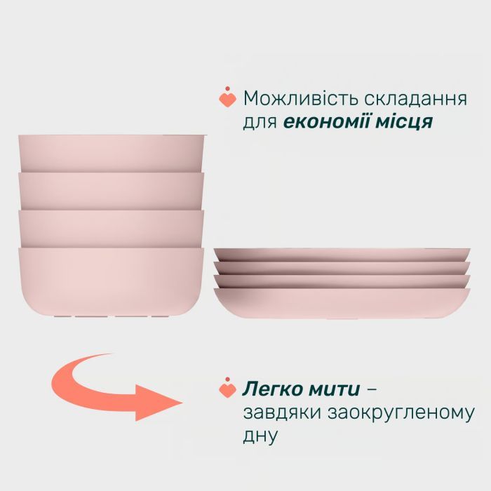 Набор детской посуды Chicco Set Pappa 12 м+ Рожевий (16201.15) изображение 3