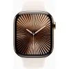 Смарт-годинник Apple Watch Series 10 GPS + Cellular 46mm Gold Titanium Case with Starlight Sport Band - M/L (MWYY3QH/A) зображення 2