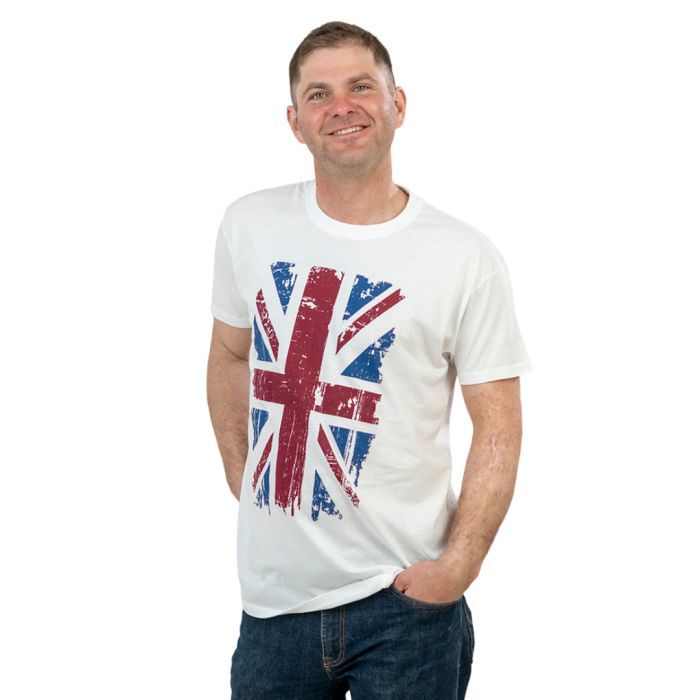 Футболка Sol's Regent 150 Great Britain Flag білий XXL (11380102/10XXL) изображение 2