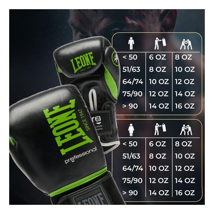 Боксерские перчатки Leone GN115 Professional 2 Black 12 унцій (GN115_Black_12oz) изображение 10