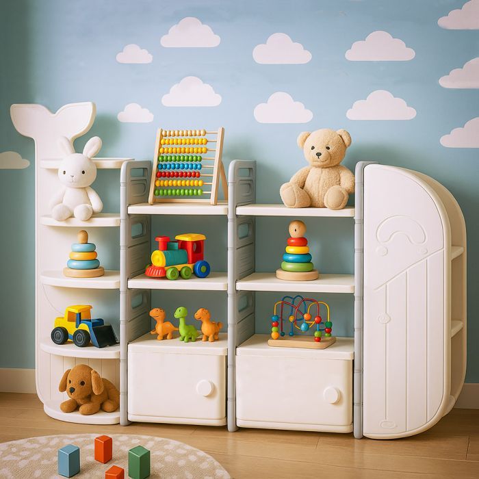 Детский стеллаж Mealux Bubbles White (KD-E057 White) изображение 2