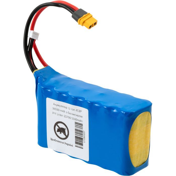 Акумуляторний блок Vinga 4S3Р 16500mAh з балансувальним дротом (JHY Li-Ion 21700 5500mAh) (16500BMSJHY4S3P) зображення 3