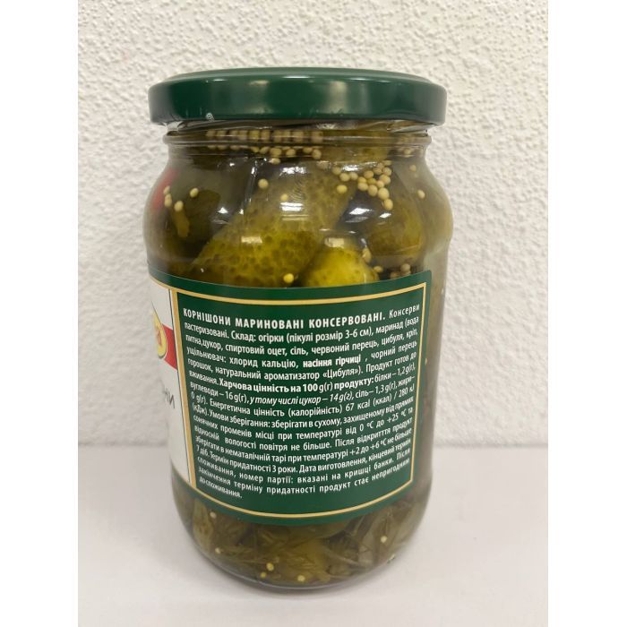Овочева консервація Iberica Корнішони мариновані 3-6 см 370 мл (8436024299564) зображення 2