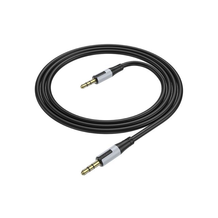 Кабель мультимедійний 3.5mm M to 3.5mm M 1.0m black BOROFONE (BL19/JB)