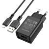 Зарядное устройство BOROFONE BA68A USB + cable USB to Lightning 10.5W Black (BA68ABi) изображение 2