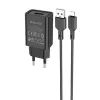 Зарядное устройство BOROFONE BA68A USB + cable USB to Lightning 10.5W Black (BA68ABi)