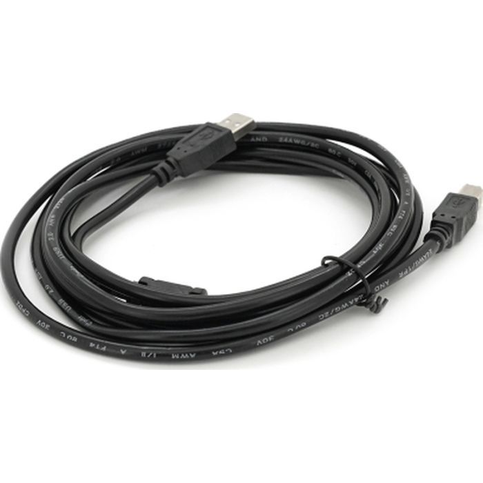 Кабель для принтера USB 2.0 AM/BM 3.0m ferrite black Voltronic (YT-AM/BM-3.0BB) изображение 2