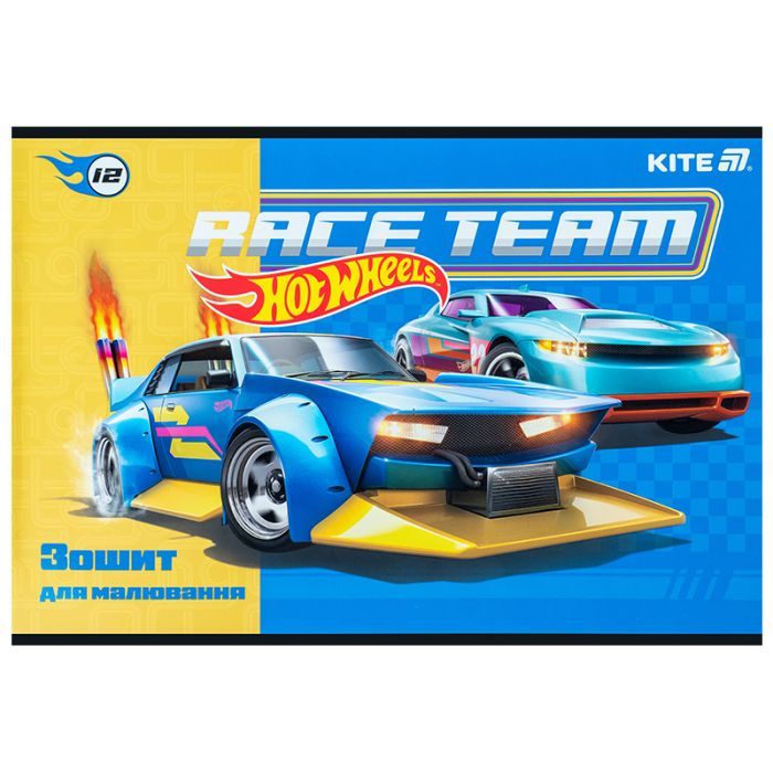 Альбом для рисования Kite Hot Wheels, 12 листов (HW25-241) изображение 9