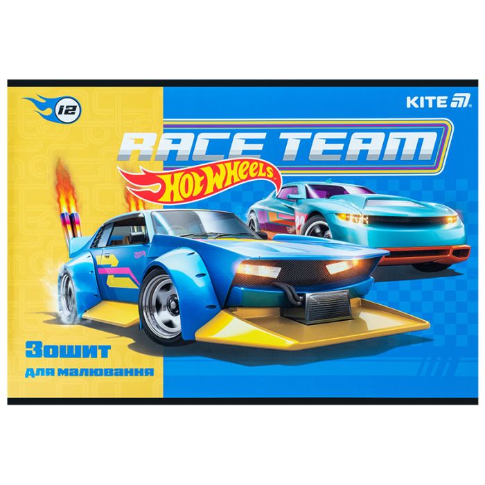 Альбом для рисования Kite Hot Wheels, 12 листов (HW25-241) изображение 9