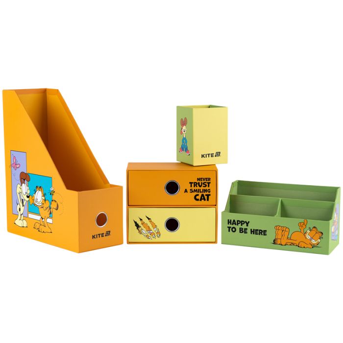 Настольный набор Kite Garfield 4 предмета, картон (GF25-357) изображение 3