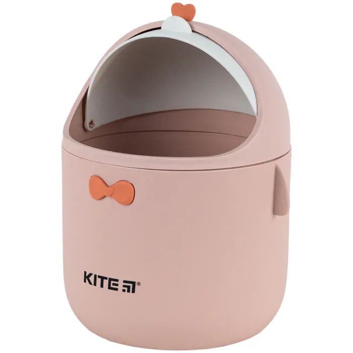 Корзина для бумаг Kite Настольный контейнер для мусора, персиковый (K24-010-2) изображение 3