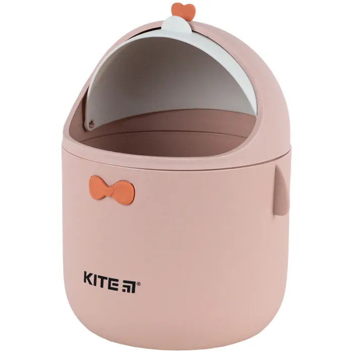 Кошик для паперів Kite Настільний контейнер для сміття, персиковий (K24-010-2) зображення 3