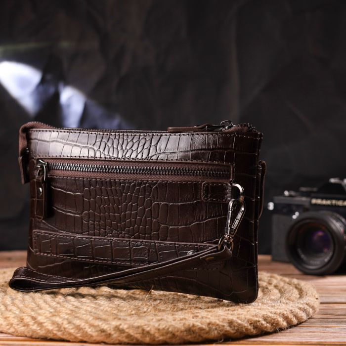 Сумка Canpellini Из натуральной кожи Коричневая (21547) изображение 10